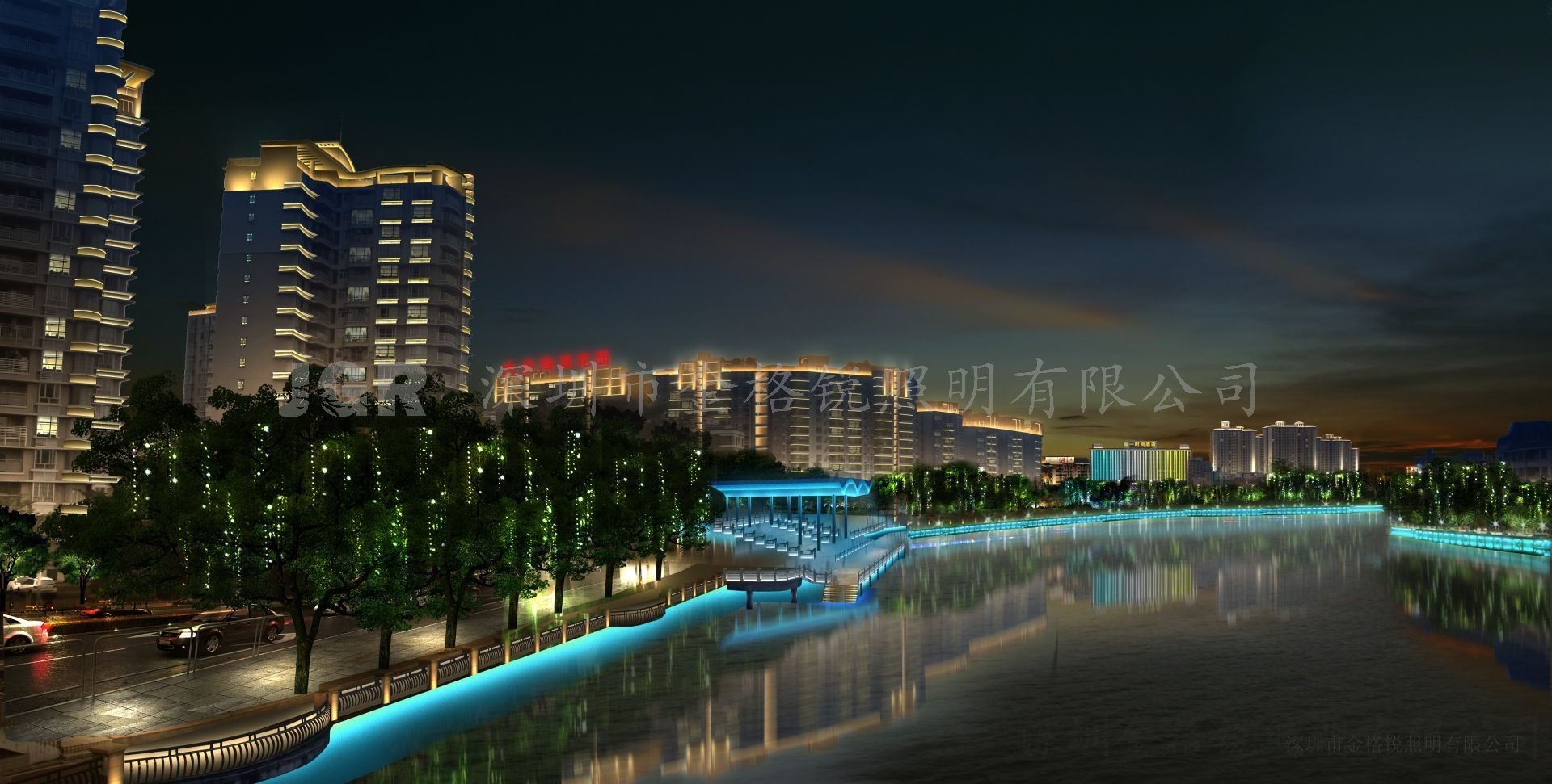 麻涌河一河两岸夜景提升工程设计方案